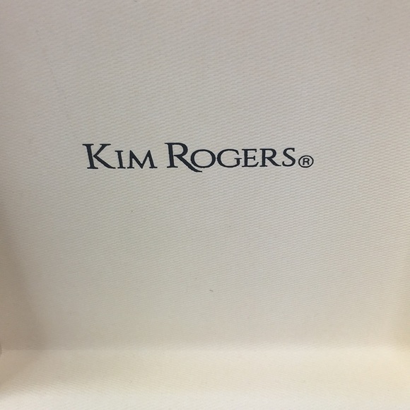 New Kim Rogers Necklace & Earring set pearl teardrop round 20" silver tone chain - Picture 6 of 6